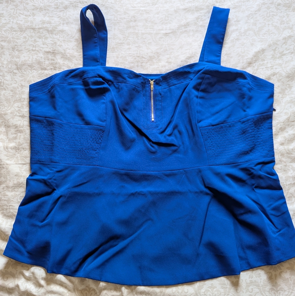 City Chic | Cobalt Blue Tank Top | Size XXL/24